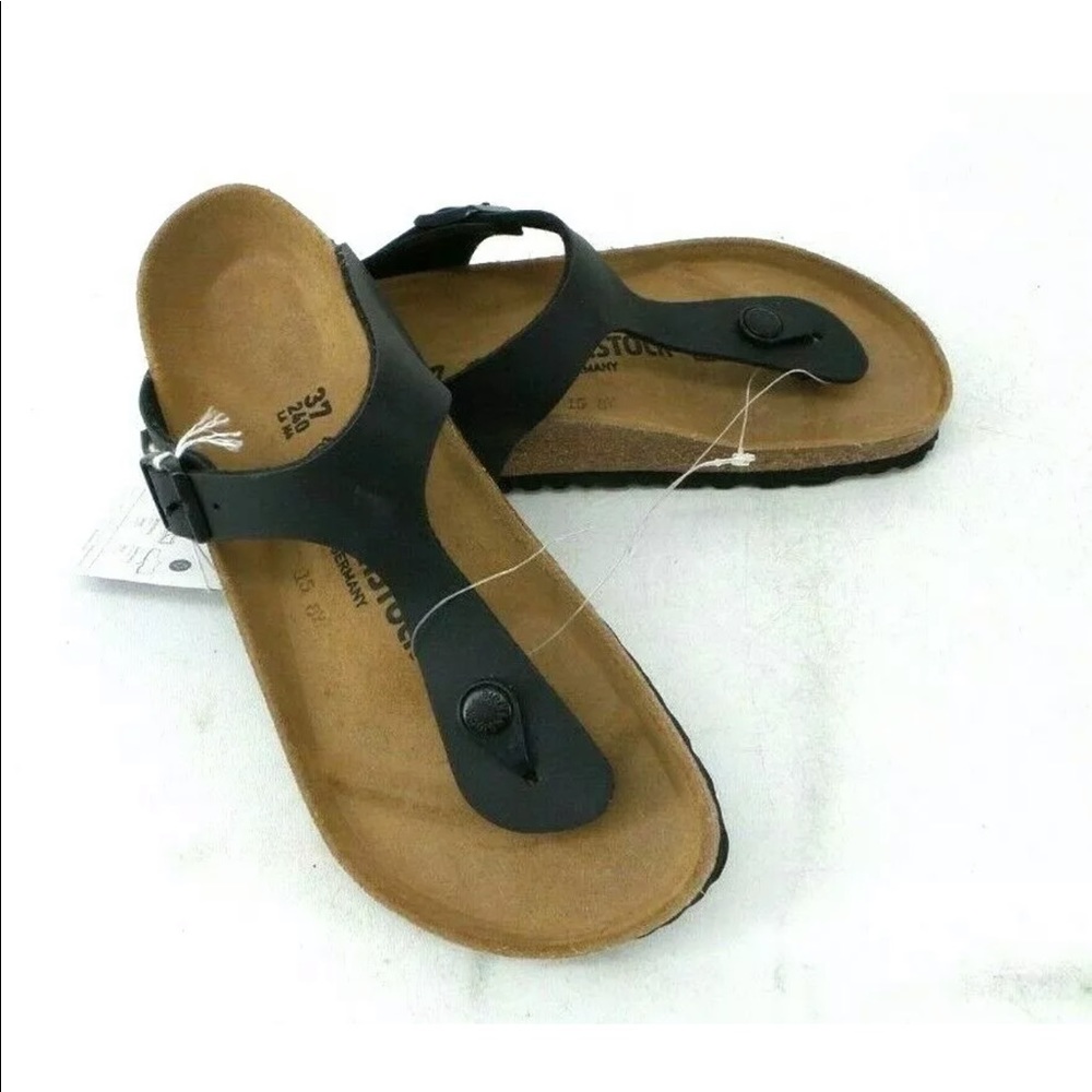 Birkenstock Gizeh Black Sandals Size 37/US 7! NEW!